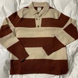 J Crew Merino Will Blend Rugby Sweater Size Small
